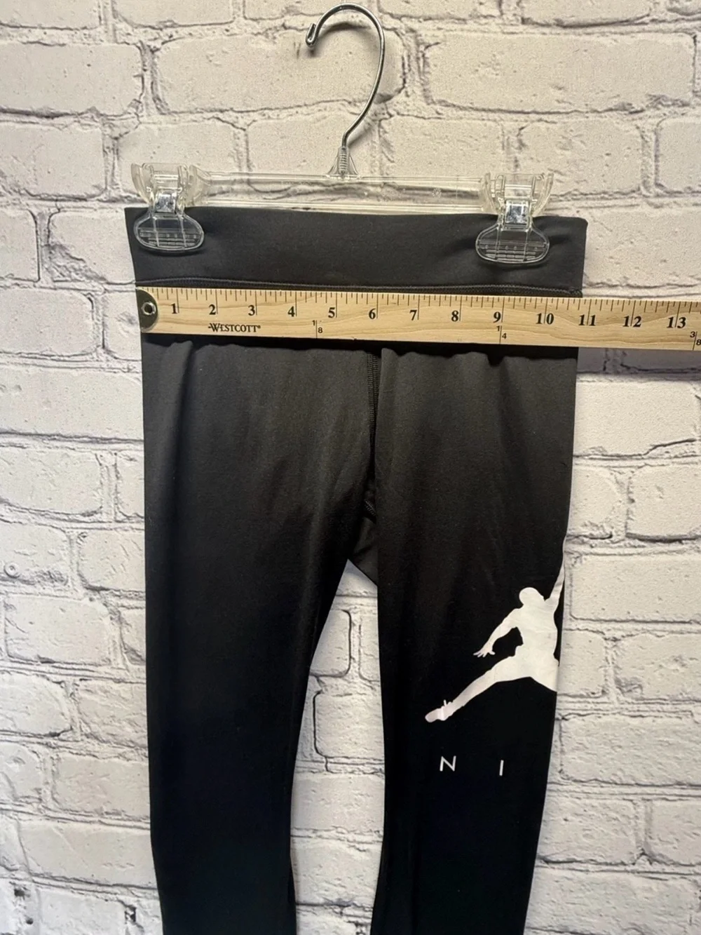 NWT Nikehad Jordan Leggings Jumpman By Nike Black/White Girls Size S 8-10 YRS